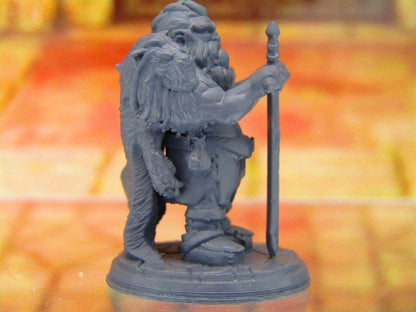 Lomli Longclaw Viking Dwarf Mini Miniature 3D Printed Model 28/32mm Scale DnD