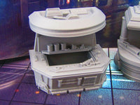 
              12 pc Set of 3 Sci Fi Black Market Stalls & Wares Set Scenery Terrain 3D Printed
            