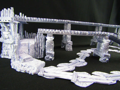 Swamp Goblin / Rogues Hideout Set w/ Bridge Walkway Scatter Terrain Scenery 3D