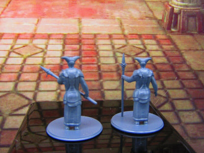 Devout Masked Demonic Cultist Guard Pair Mini Miniature Model Character Figure