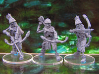 
              3pc Undead Skeletal Archers Bowmen Soldiers Skeletons Mini Miniatures 3D Printed
            