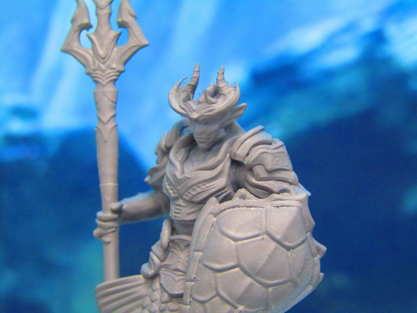 Merfolk Merman King / Royalty Trident Mini Miniature Figure 3D Printed Model
