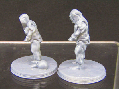 Imprisoned Human Slaves Mini Miniature Figure 3D Printed Model 28/32mm Scale