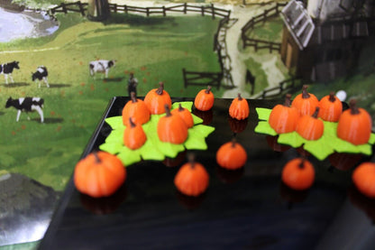 9pc Color Pumpkin Autumn Fall Set Farm Mini Miniature Model Scatter Terrain