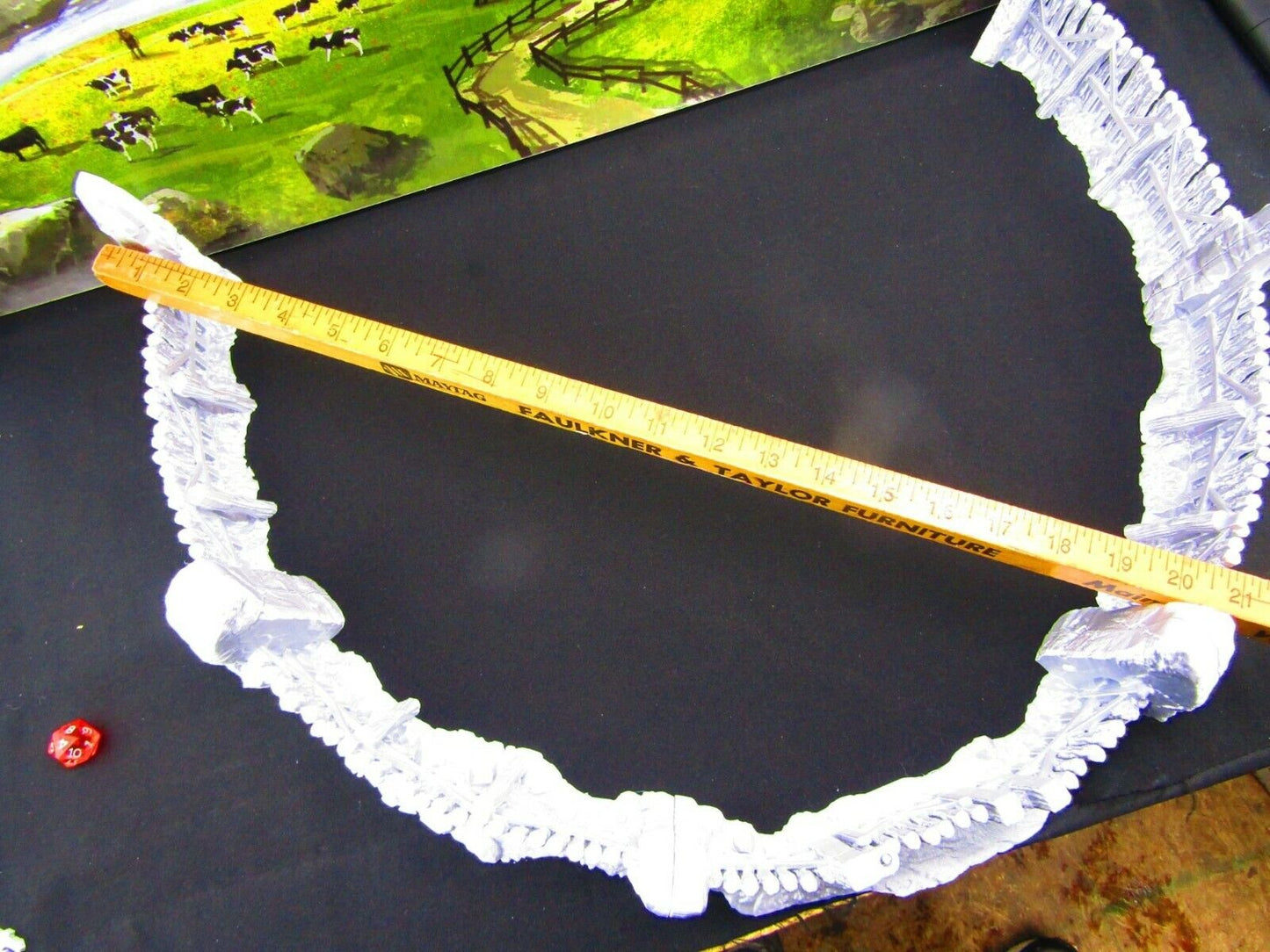 Large Wooden Fort Fence Wall Open Lock Scatter Terrain Scenery Mini Miniature