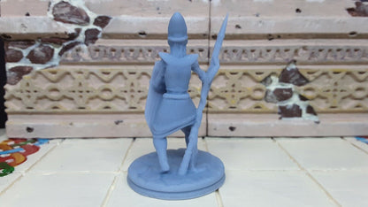 Egyptian Mummy Spearmam Zombi Mini Miniature 28/32mm Figure D&D 3D Printed Resin