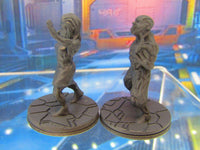 
              Alien Zombie Infected Space Mutants Pair Mini Miniature Figure 3D Printed Model
            