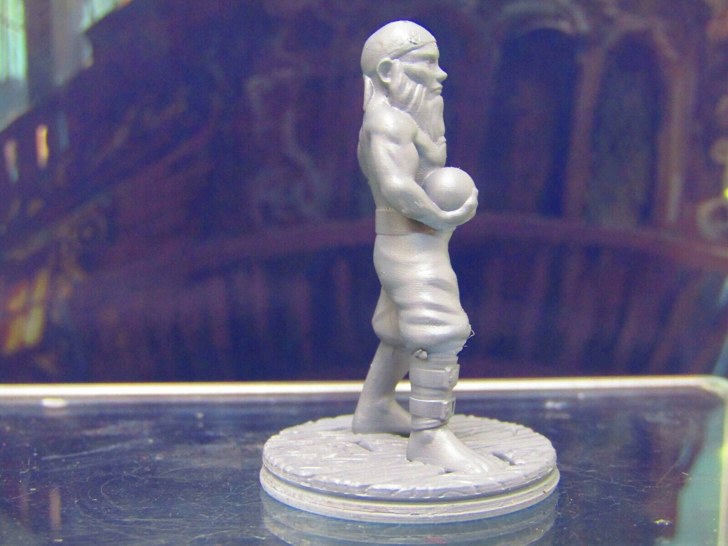 Human Pirate Crewman Canon Baller Mini Miniature Figure 3D Printed Model 28/32mm