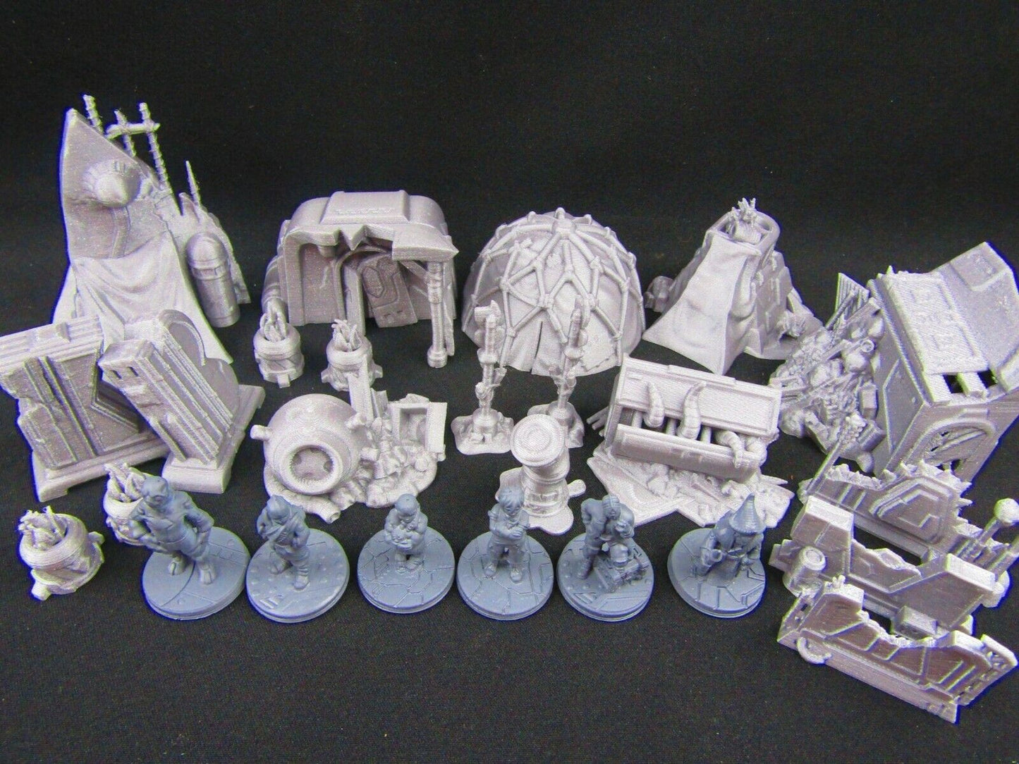 24pc Inner City Poverty Stricken Slums Scenery Scatter Terrain 3D Printed Model