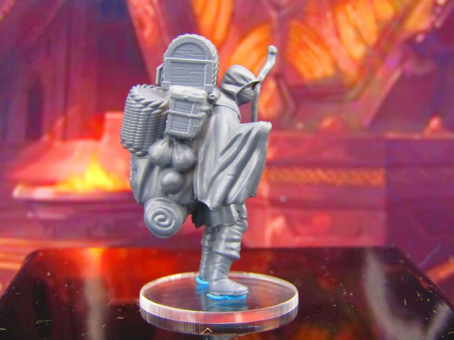 Dark Mysterious Merchant Peddlar Salesman Mini Miniature Model Character Figure