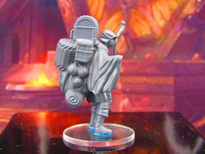 Dark Mysterious Merchant Peddlar Salesman Mini Miniature Model Character Figure