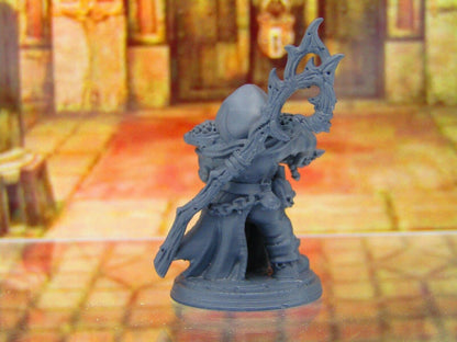 Sonus the Transmuter Wizard Sorcerer Dwarf Mini Miniature 3D Printed Model Dnd