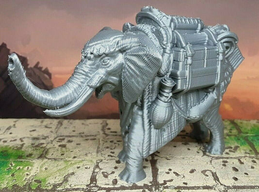 Pack Travelling Merchant Elephant Mini Miniature Figure 28-32mm Tabletop Gaming