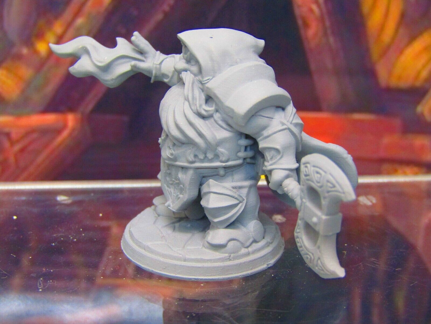 Dwarven Eldritch Arcane Magical Knight Mini Miniatures 3D Printed Model 28/32mm