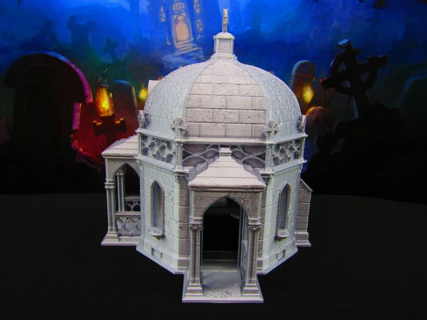 Large Domed Mausoleum for Graveyard / Cemetery Scatter Terrain Scenery 3D Print