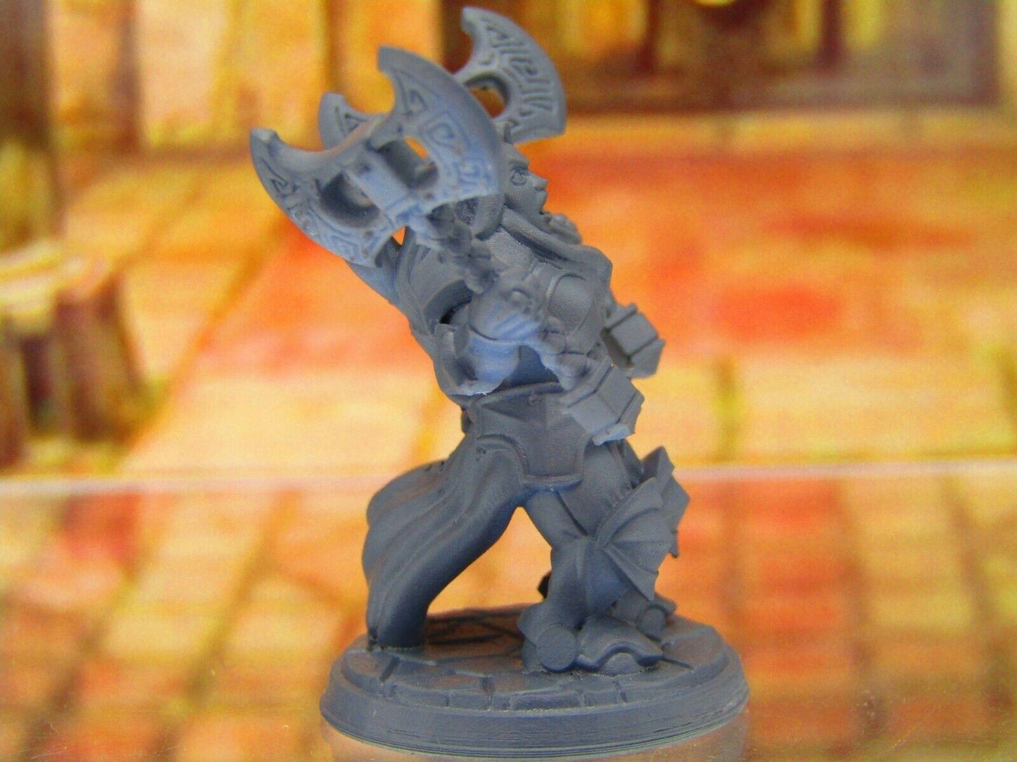 Ignes the Assaulter Female Warrior Soldier Knight Dwarf Mini Miniature 3D Print