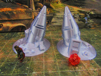 
              2pc Junked / Abandoned Nuclear Missiles Nukes Scatter Terrain Scenery Wasteland
            