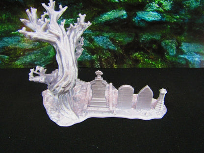 Family Burial Plots Graveyard / Cemetery Scatter Terrain Scenery Tabletop Gaming