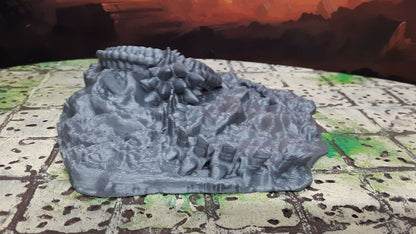 Boneyard Dead Dragon Skeleton 28mm Scale Dungeons & Dragons Scatter Terrain