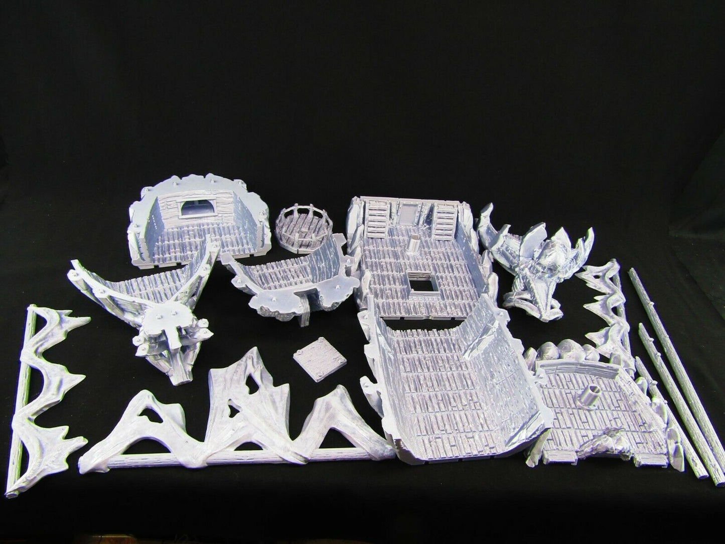 Devil's Scorn Undead Pirate Ship Haunted Boat Scatter Terrain Scenery 3D Printed