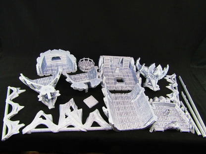 Devil's Scorn Undead Pirate Ship Haunted Boat Scatter Terrain Scenery 3D Printed