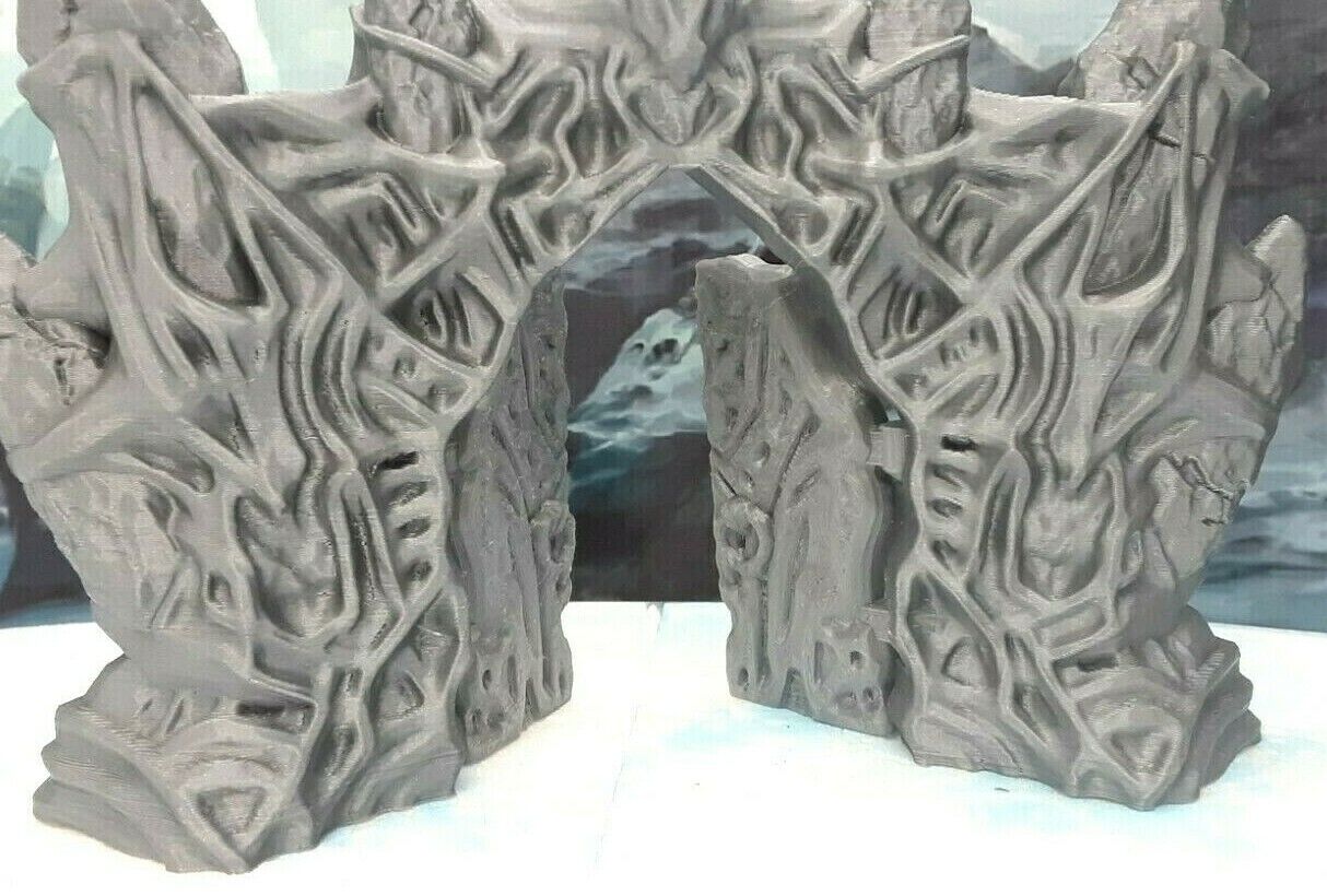 Ice Palace Castle Gates Scatter Terrain Set Scenery 28mm Dungeons & Dragons
