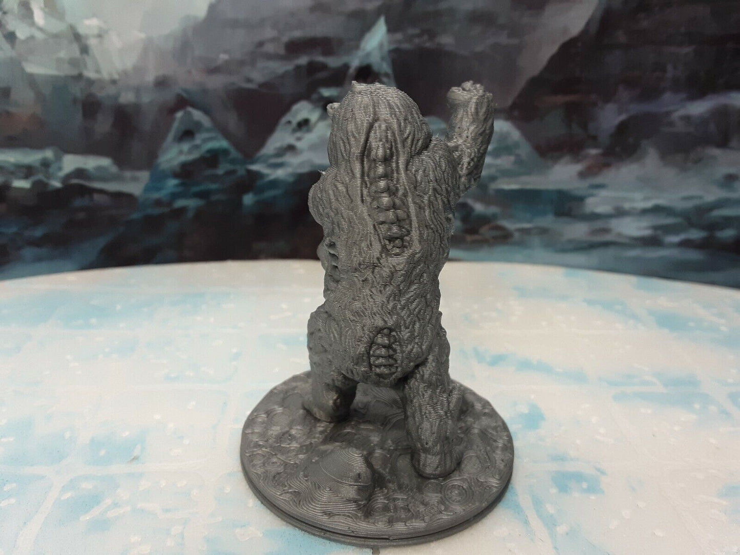 Undead Zombie Bear Miniature Mini Figure Tabletop Dungeons & Dragons D&D