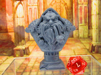 
              Dwarven Bounty Hunter's Bust Statue Resin 3D Printed Model RPG Fantasy Games
            