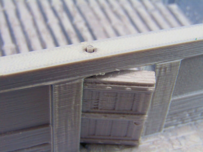 Furnished Bar Tavern Building w/ Patrons Scatter Terrain Scenery 3D Printed Mini