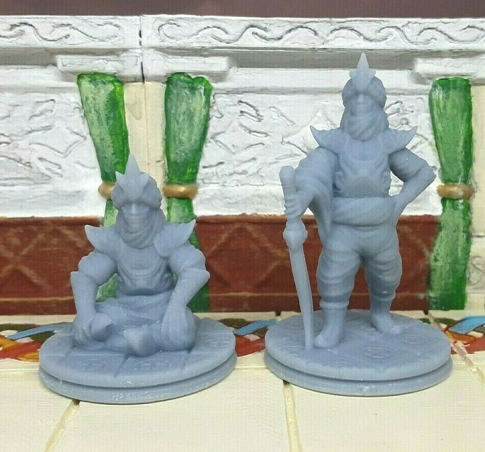 Arabian Prince Sitting & Standing Mini Miniature Figure 28-32MM Resin 3D Printed