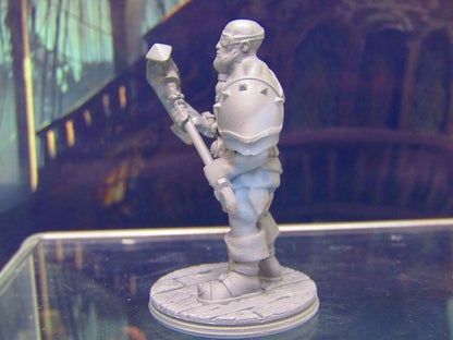 Pirate Muscleman Mini Miniature Figure 3D Printed Model 28/32mm Scale Fantasy