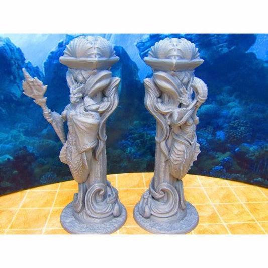 Merfolk Underwater City Decorative Pillar Columns Scenery Scatter Terrain Props