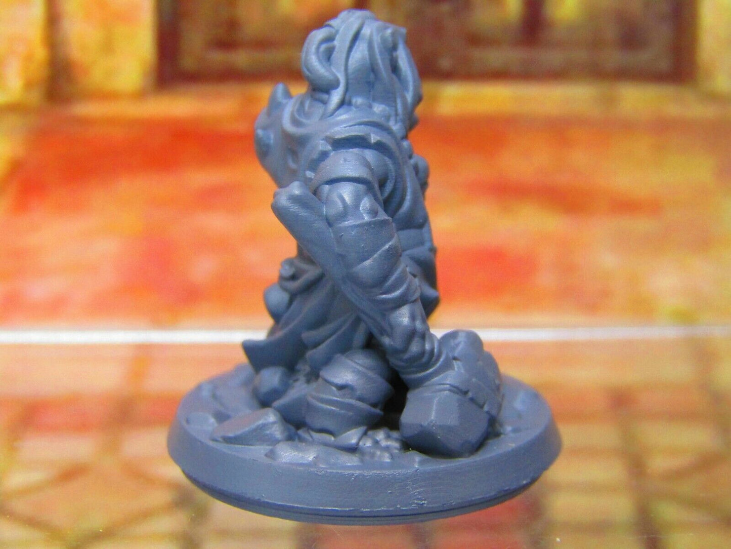 Goblin Fighter Warrior Soldier w/ Hammer Mini Miniature Figure 3D Printed Model