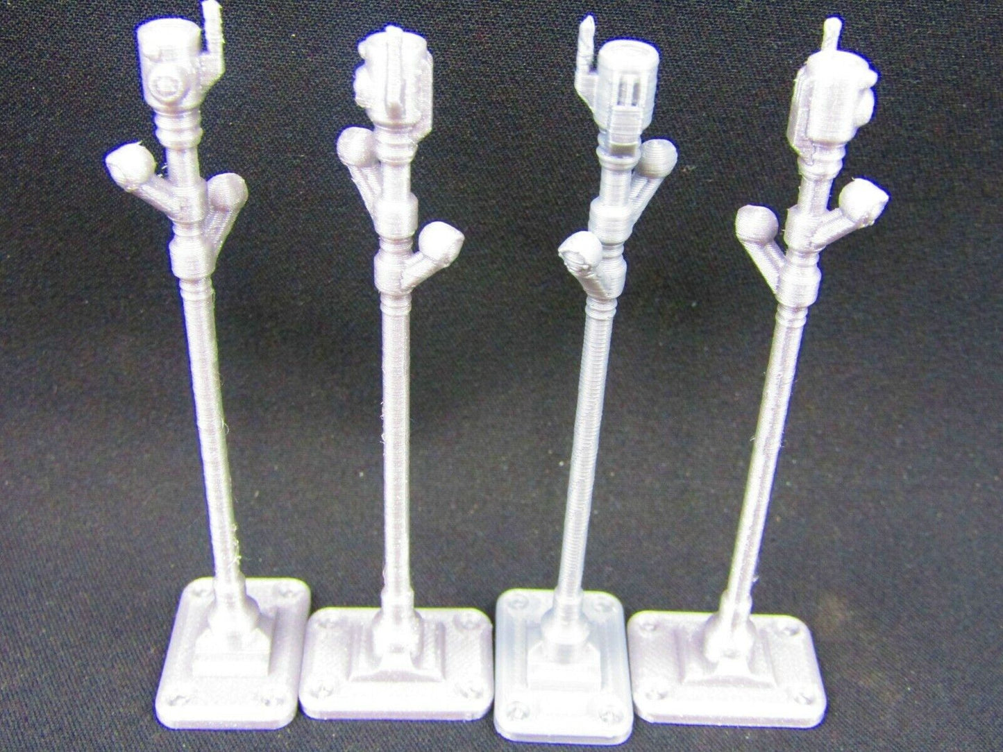 12pc Security Cameras, Spot Lights, and Street Lights Obstacle Set Scenery SciFi