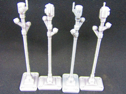 12pc Security Cameras, Spot Lights, and Street Lights Obstacle Set Scenery SciFi