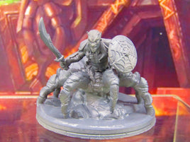 Dark Elf Arachnid Spider Warrior w/ Sword & Shield Mini Miniature Figure 3D