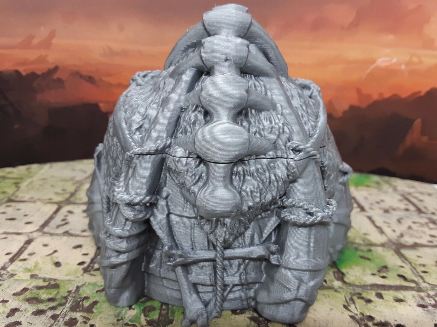 Hunter's Tribal Skull Hut Scenery Terrain Miniature Model Dungeons & Dragons D&D