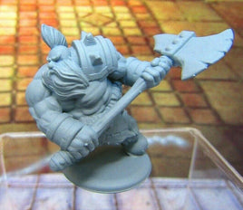 Dwarven Barbarian Berserker Mini Miniature Dwarf 3D Printed Model 28/32mm Scale