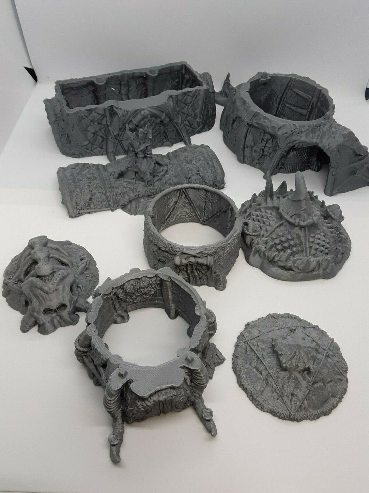 11 Piece Barbarian Tribal Village Scenery Terrain Mini Dungeons & Dragons D&D