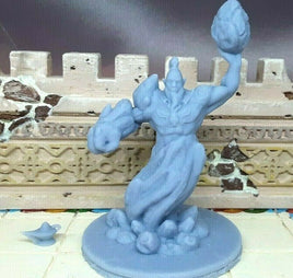 Earth Genie Djinn W/ Lamp Mini Miniatures Figure Tabletop Game 3D Printed Resin