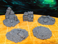 
              5pc Treasure Trove Coin Piles Chests Scatter Terrain Scenery 3D Printed Model
            