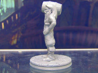 
              Long Haired Human Pirate Crewman w/ Barrel Miniature Figure 3D Printed Model
            