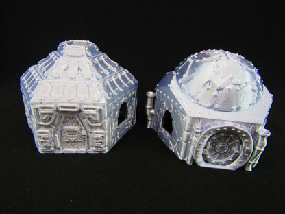 Dwarven Huts Houses Homes Scatter Terrain Scenery 3D Printed Mini Miniature