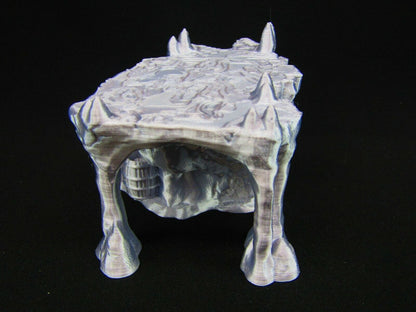 Mine Entrance & Staircase Scatter Terrain Scenery 3D Printed Mini Miniature