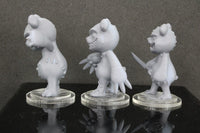 
              3pc Bears Mini Miniature RPG Tabletop Gaming Wargaming D&D
            