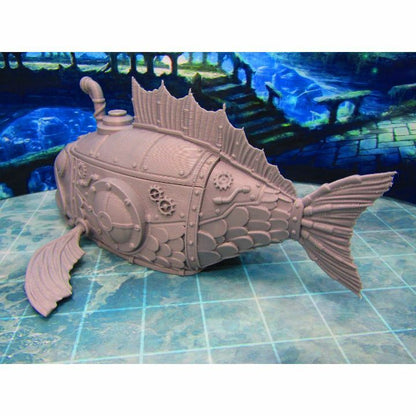 Mechanical Fish Shaped Diver Submarine Device Scenery Scatter Terrain Props