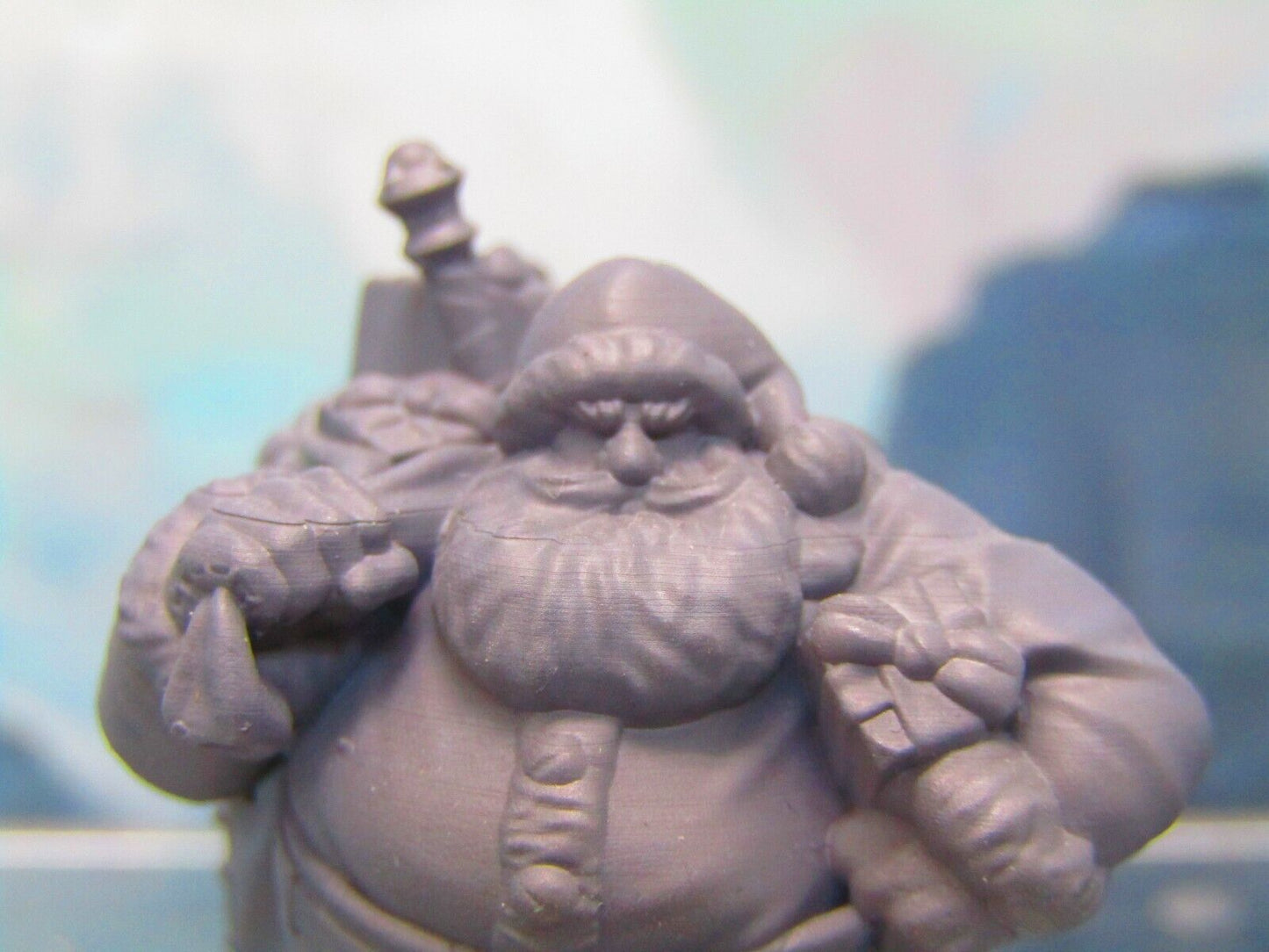 Dwarven Santa Claus Dwarf Christmas Mini Miniature Figure 3D Printed Model
