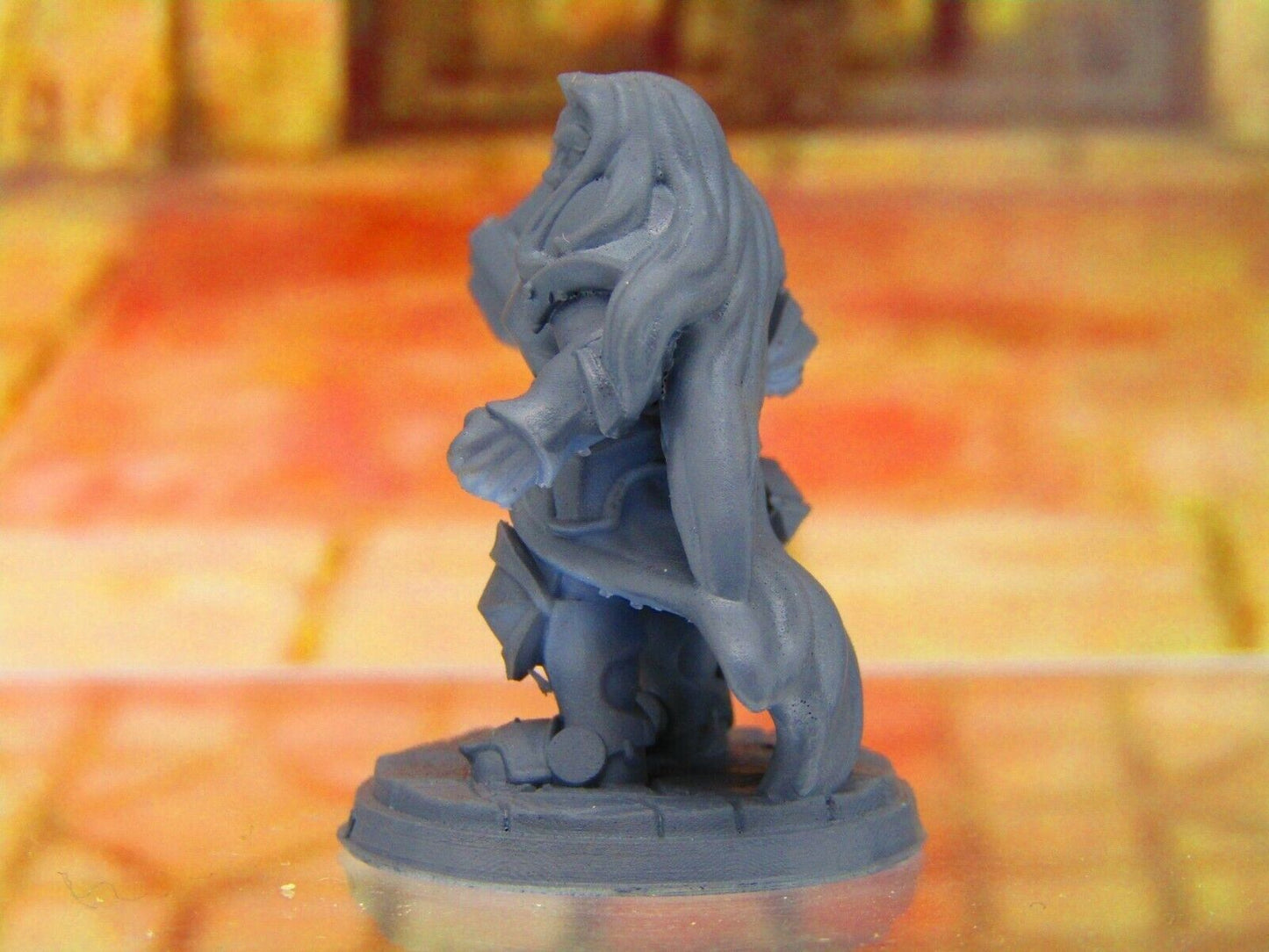 Maylan the Proud Female Dwarven Warrior Queen Dwarf Mini Miniature 3D Print DnD
