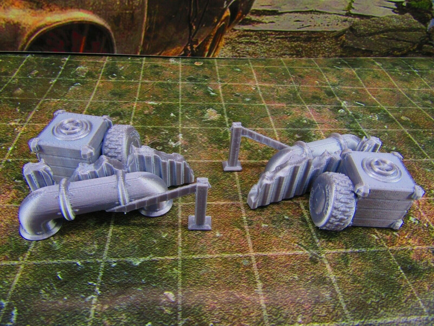 2pc Junk Street Rubble B Scatter Terrain Scenery Wasteland Apocalypse Dystopian