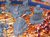
              8 pc Ancient Runic Artifact Ruins Miniature Scatter Terrain Scenery 3D Printed
            